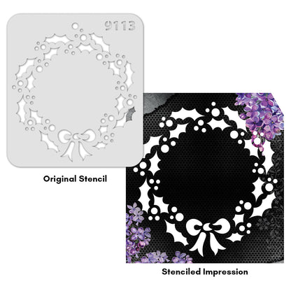 iCraft Multi-Surface Stencils - Perfect for Walls, DIY & Resin Art Projects | Reusable |Mini Stencil 4"x 4"-9113