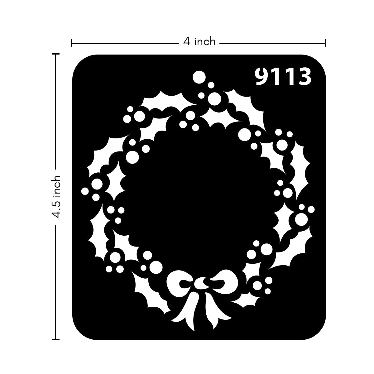 iCraft Multi-Surface Stencils - Perfect for Walls, DIY & Resin Art Projects | Reusable |Mini Stencil 4"x 4"-9113