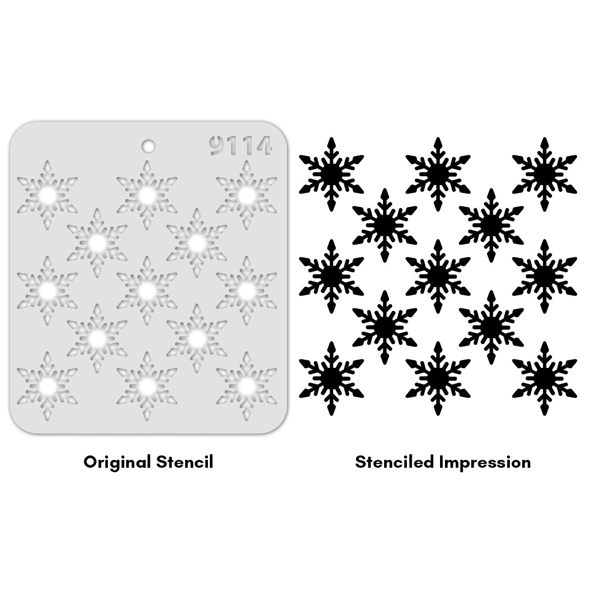 iCraft Multi-Surface Stencils - Perfect for Walls, DIY & Resin Art Projects | Reusable |Mini Stencil 4"x 4"-9114