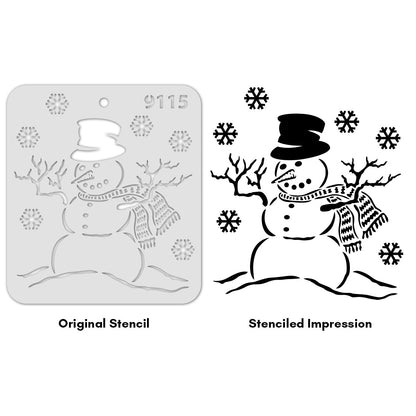 iCraft Multi-Surface Stencils - Perfect for Walls, DIY & Resin Art Projects | Reusable |Mini Stencil 4"x 4"-9115