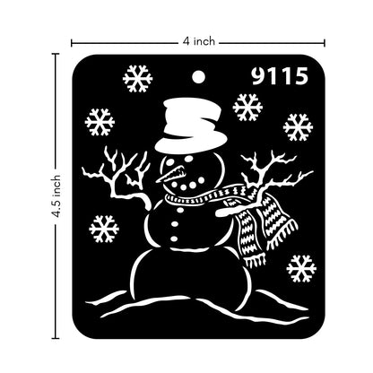 iCraft Multi-Surface Stencils - Perfect for Walls, DIY & Resin Art Projects | Reusable |Mini Stencil 4"x 4"-9115