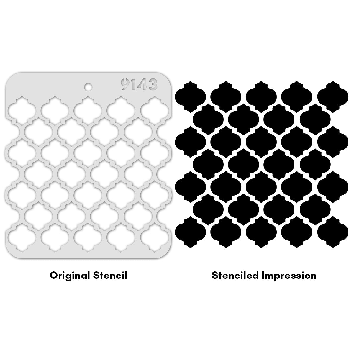 iCraft Multi-Surface Stencils - Perfect for Walls, DIY & Resin Art Projects | Reusable |Mini Stencil 4"x 4"-9143