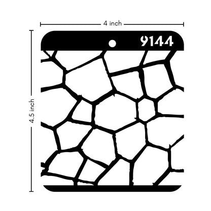 iCraft Multi-Surface Stencils - Perfect for Walls, DIY & Resin Art Projects | Reusable |Mini Stencil 4"x 4"-9144