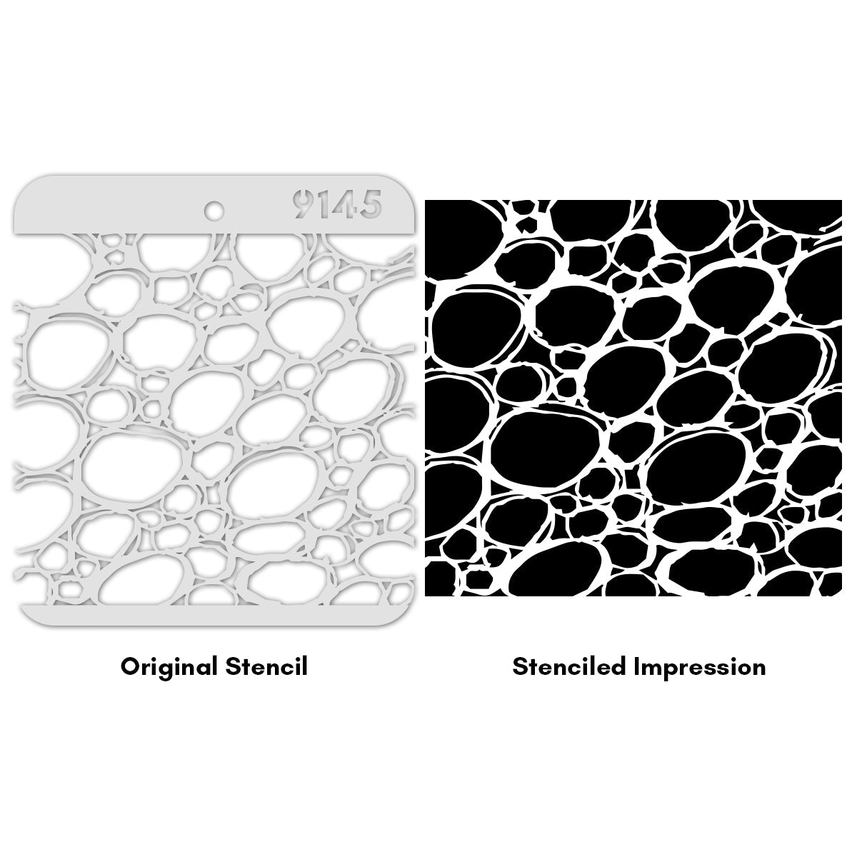 iCraft Multi-Surface Stencils - Perfect for Walls, DIY & Resin Art Projects | Reusable |Mini Stencil 4"x 4"-9145