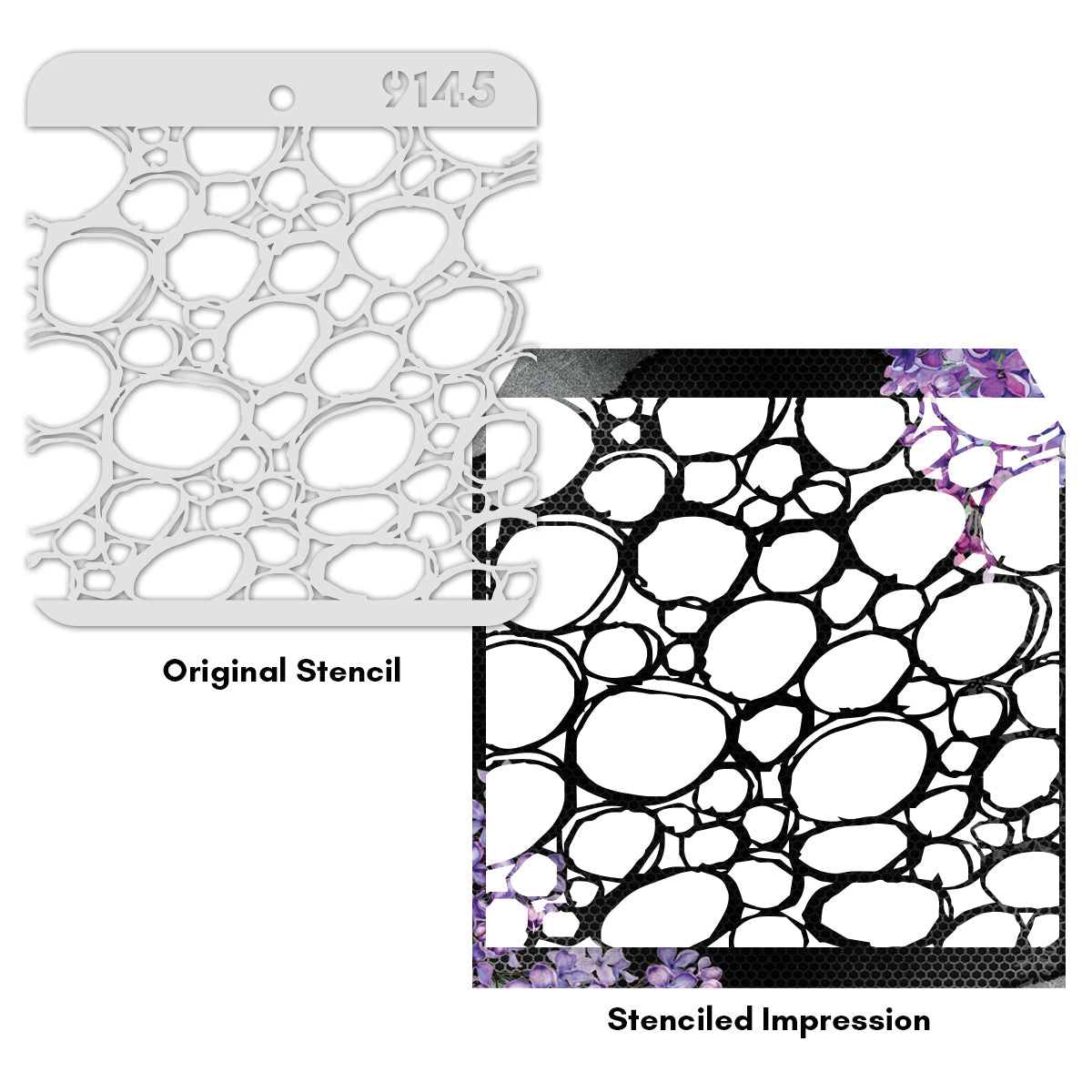 iCraft Multi-Surface Stencils - Perfect for Walls, DIY & Resin Art Projects | Reusable |Mini Stencil 4"x 4"-9145