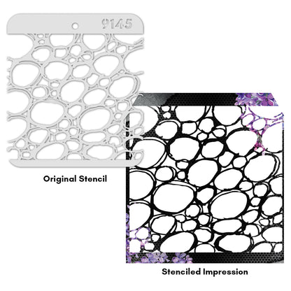 iCraft Multi-Surface Stencils - Perfect for Walls, DIY & Resin Art Projects | Reusable |Mini Stencil 4"x 4"-9145