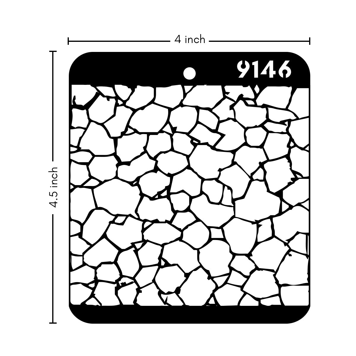 iCraft Multi-Surface Stencils - Perfect for Walls, DIY & Resin Art Projects | Reusable |Mini Stencil 4"x 4"-9146
