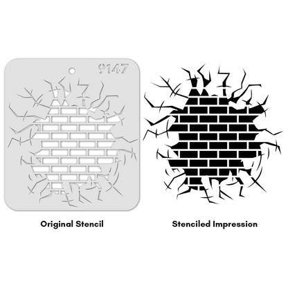 iCraft Multi-Surface Stencils - Perfect for Walls, DIY & Resin Art Projects | Reusable |Mini Stencil 4"x 4"-9147