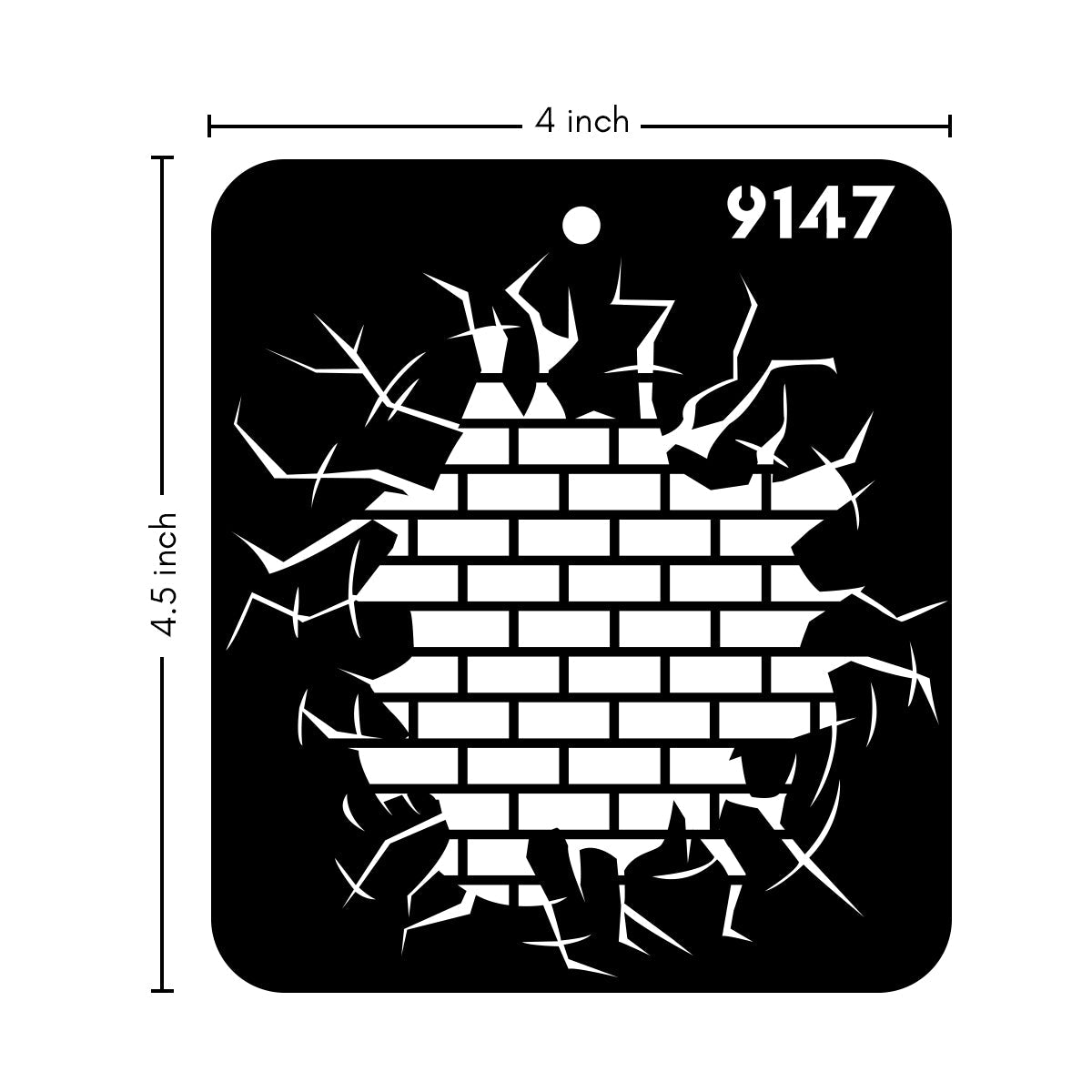 iCraft Multi-Surface Stencils - Perfect for Walls, DIY & Resin Art Projects | Reusable |Mini Stencil 4"x 4"-9147