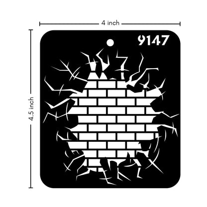 iCraft Multi-Surface Stencils - Perfect for Walls, DIY & Resin Art Projects | Reusable |Mini Stencil 4"x 4"-9147