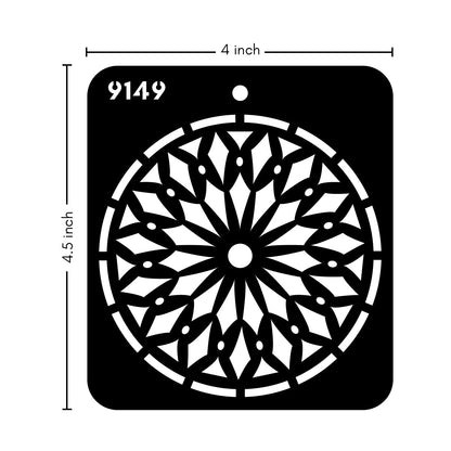 iCraft Multi-Surface Stencils - Perfect for Walls, DIY & Resin Art Projects | Reusable |Mini Stencil 4"x 4"-9149