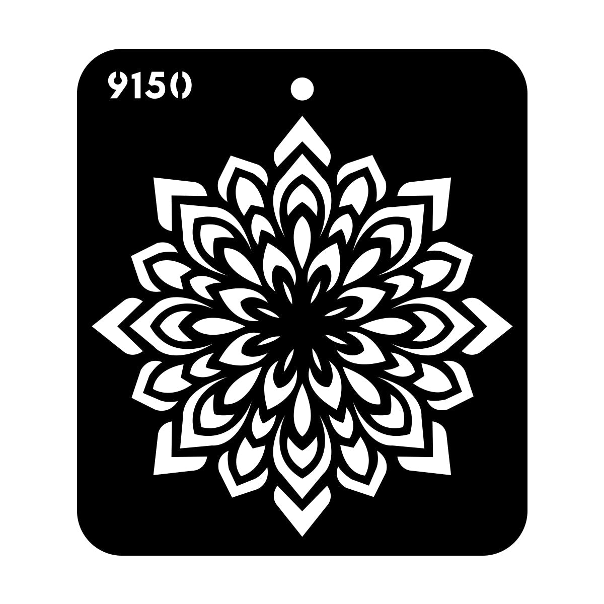 iCraft Multi-Surface Stencils - Perfect for Walls, DIY & Resin Art Projects | Reusable |Mini Stencil 4"x 4"-9150