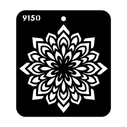 iCraft Multi-Surface Stencils - Perfect for Walls, DIY & Resin Art Projects | Reusable |Mini Stencil 4"x 4"-9150