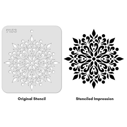 iCraft Multi-Surface Stencils - Perfect for Walls, DIY & Resin Art Projects | Reusable |Mini Stencil 4"x 4"-9153