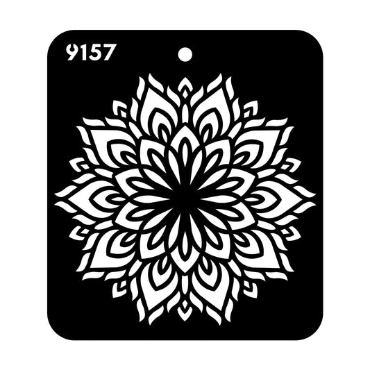 iCraft Multi-Surface Stencils - Perfect for Walls, DIY & Resin Art Projects | Reusable |Mini Stencil 4"x 4"-9157