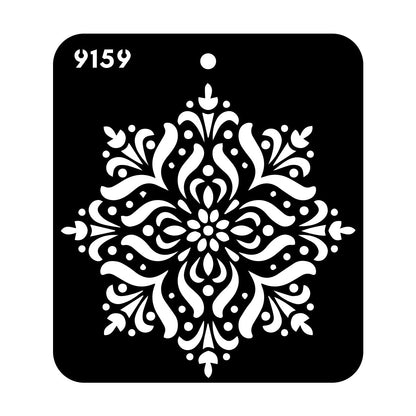 iCraft Multi-Surface Stencils - Perfect for Walls, DIY & Resin Art Projects | Reusable |Mini Stencil 4"x 4"-9159
