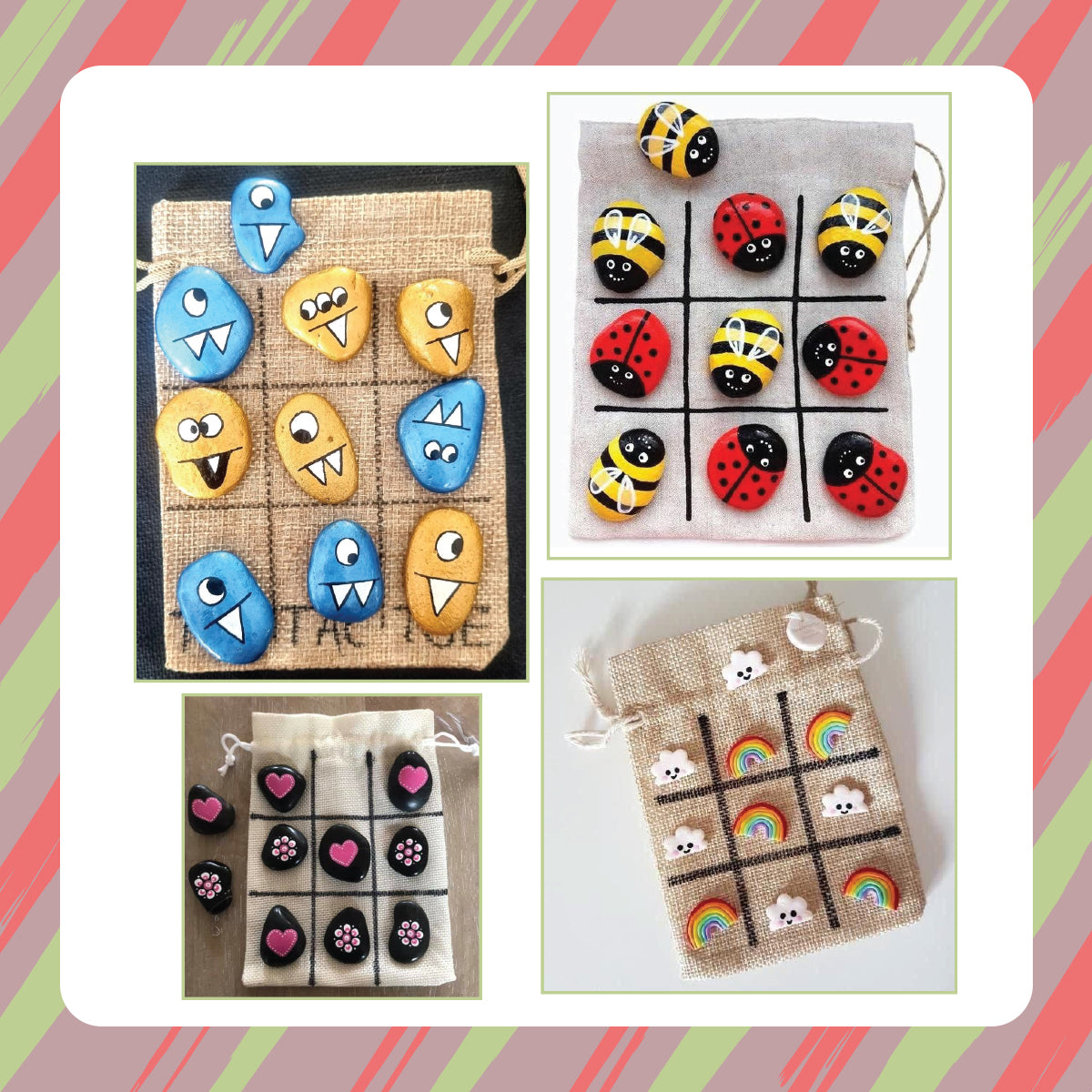 iCraft Clay Tic Tac Toe Kit: DIY Clay Game for Kids, Arts and Crafts Activity, Educational Toy, Best Gift for Kids