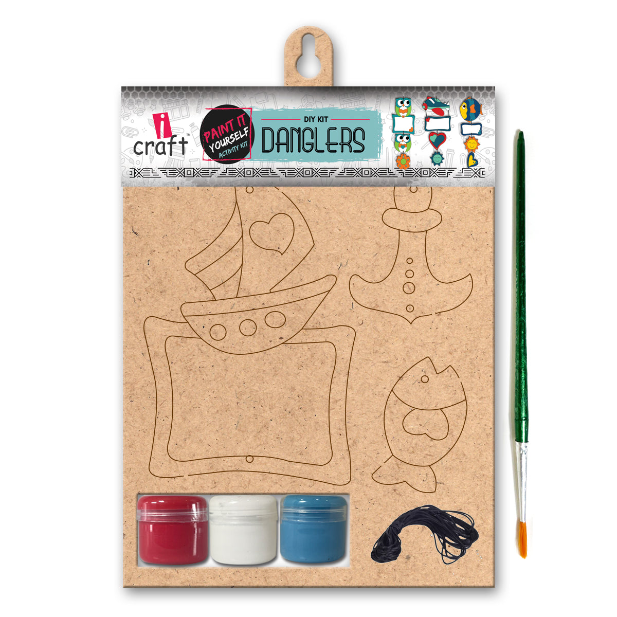 Paint Your Own Dangler Kit for Kids | DIY Hanging Decoration Craft Kit | WE 753