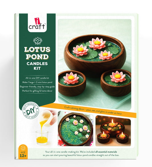 Lotus Pond Candle Making Kit | DIY Soy Wax Scented Candle Craft Set