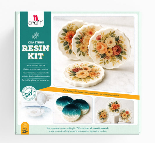 Resin Coaster Making Kit – Resin Art & Craft Kit for Beginners