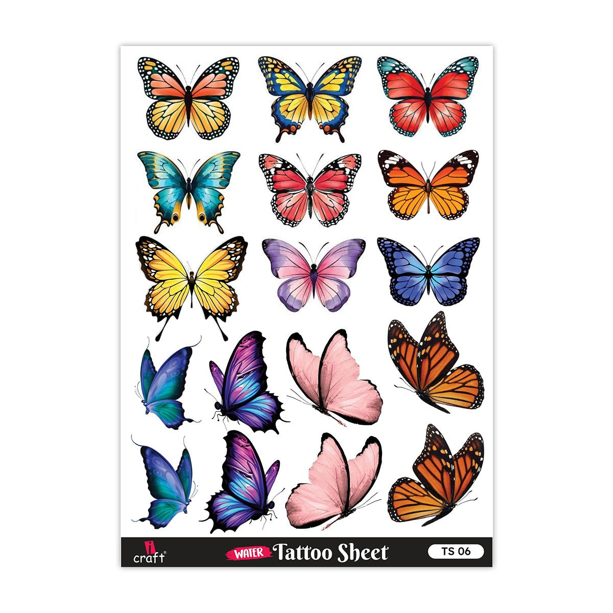 Water Transfer Temporary Tattoos