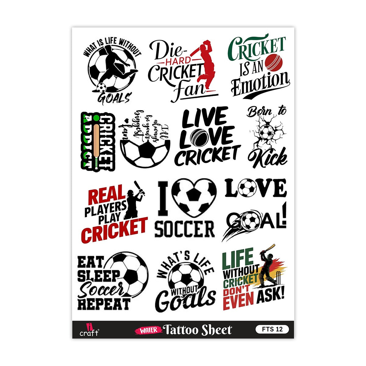 Water Transfer Temporary Tattoos