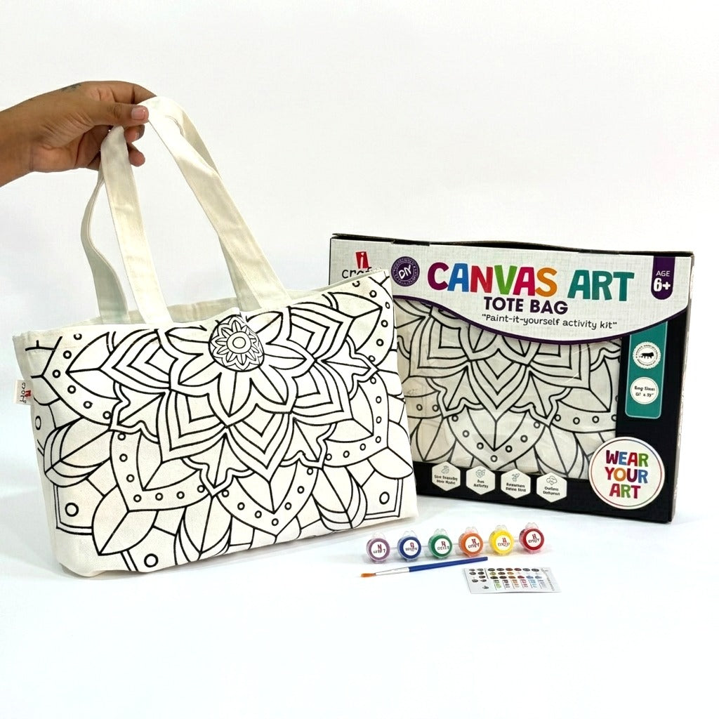 Mandala Canvas Tote Bag Painting Kit | DIY Craft Kit – iCraft