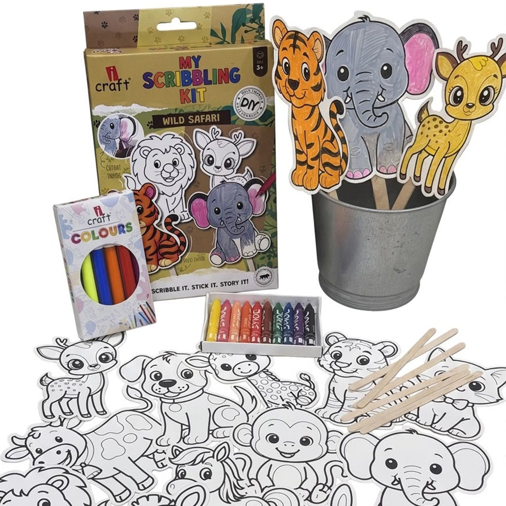 iCraft My Scribbling Kit- Wild Safari