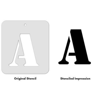 iCraft Alphabet Stencil 4" x 4" - ICS-1 (A)