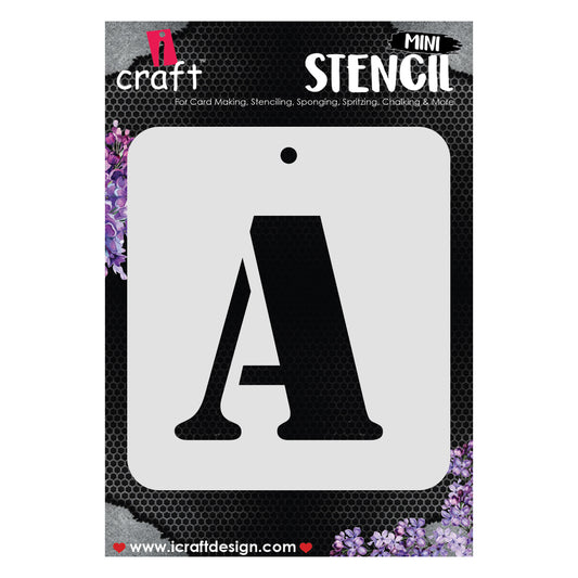 iCraft Alphabet Stencil 4" x 4" - ICS-1 (A)
