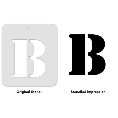 iCraft Alphabet Stencil 4" x 4" - ICS-2 (B)