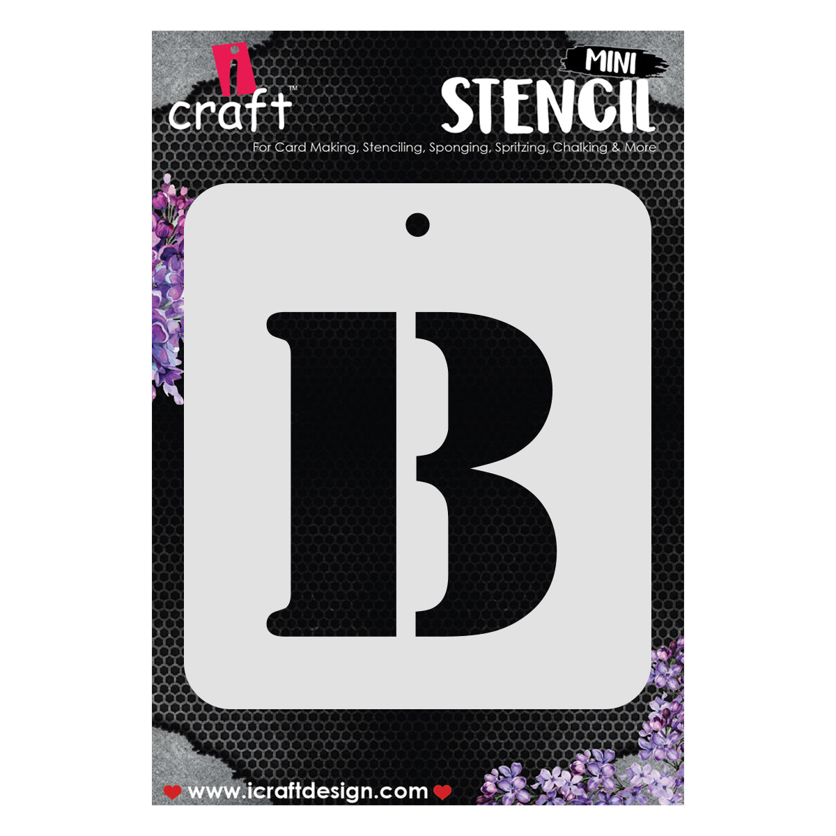 iCraft Alphabet Stencil 4" x 4" - ICS-2 (B)