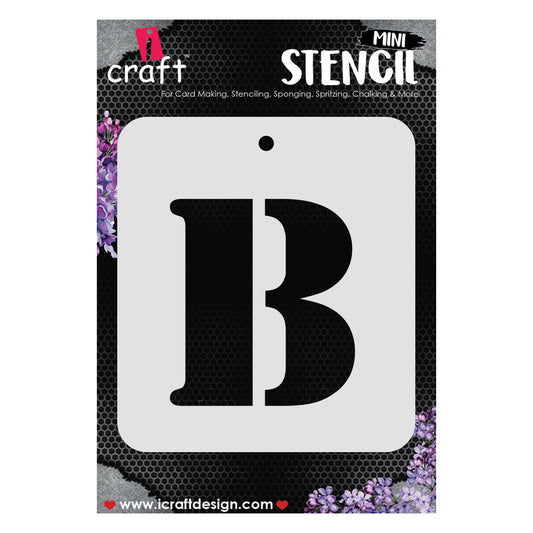 iCraft Alphabet Stencil 4" x 4" - ICS-2 (B)