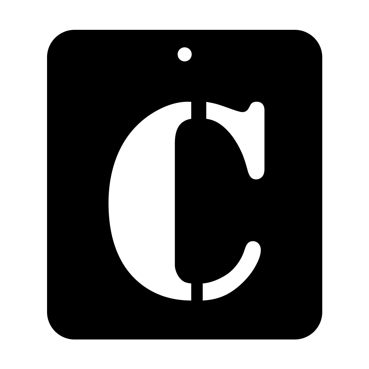 iCraft Alphabet Stencil 4" x 4" - ICS-3 (C)