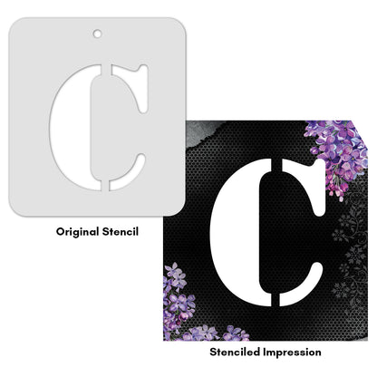 iCraft Alphabet Stencil 4" x 4" - ICS-3 (C)