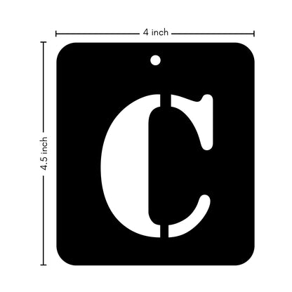 iCraft Alphabet Stencil 4" x 4" - ICS-3 (C)