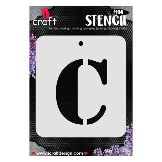 iCraft Alphabet Stencil 4" x 4" - ICS-3 (C)