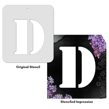 iCraft Alphabet Stencil 4" x 4" - ICS-4 (D)