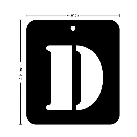 iCraft Alphabet Stencil 4" x 4" - ICS-4 (D)