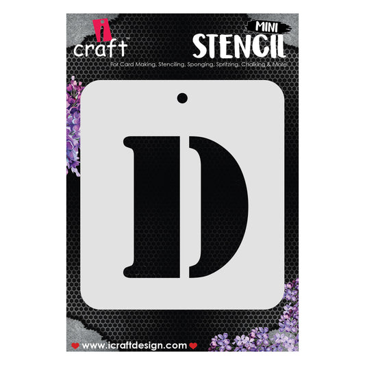iCraft Alphabet Stencil 4" x 4" - ICS-4 (D)