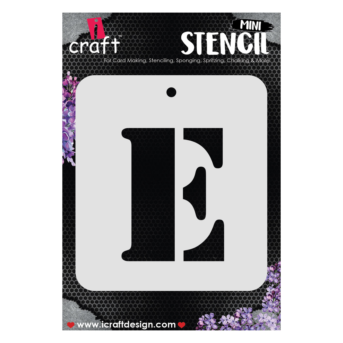 iCraft Alphabet Stencil 4" x 4" - ICS-5 (E)