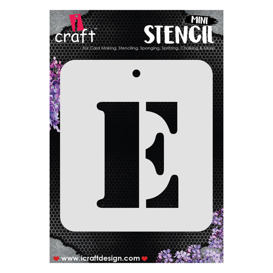 iCraft Alphabet Stencil 4" x 4" - ICS-5 (E)