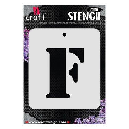 iCraft Alphabet Stencil 4" x 4" - ICS-6 (F)