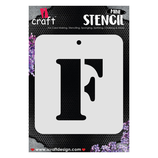iCraft Alphabet Stencil 4" x 4" - ICS-6 (F)