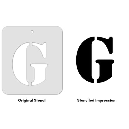 iCraft Alphabet Stencil 4" x 4" - ICS-7 (G)