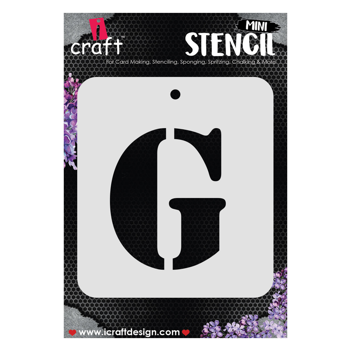 iCraft Alphabet Stencil 4" x 4" - ICS-7 (G)
