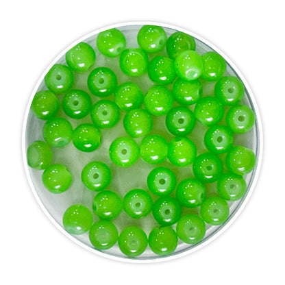 iCraft Accessories-Glass Beads Light Green. Pack Of 30 Grams