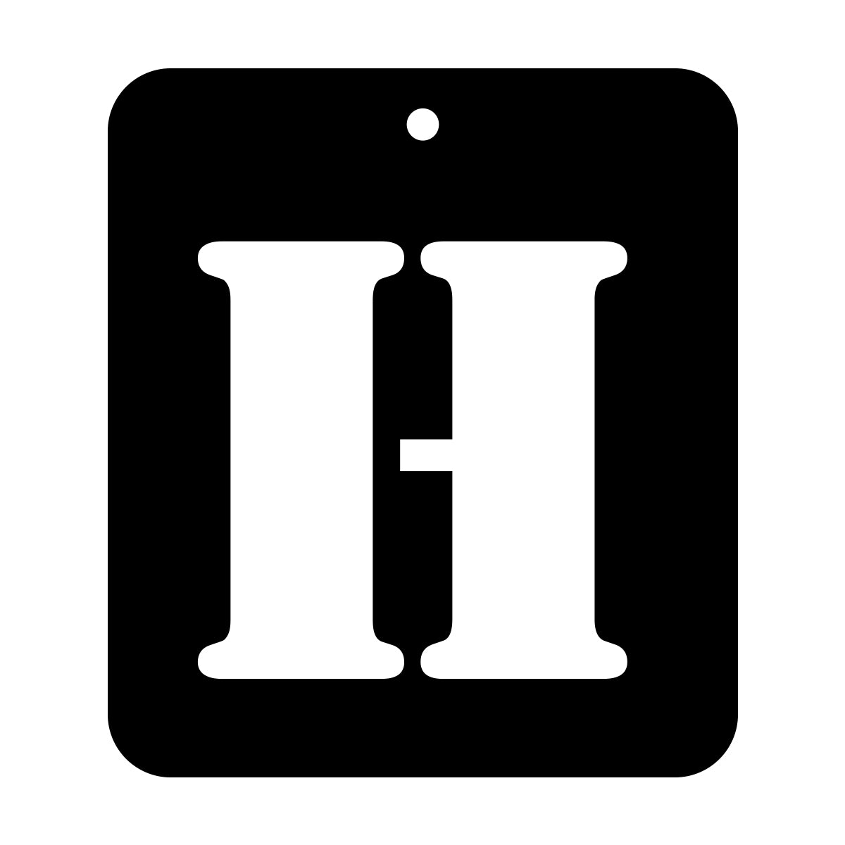 iCraft Alphabet Stencil 4" x 4" - ICS-8 (H)