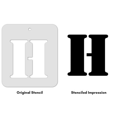 iCraft Alphabet Stencil 4" x 4" - ICS-8 (H)