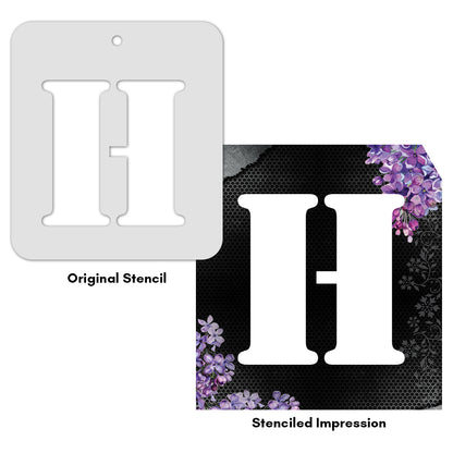 iCraft Alphabet Stencil 4" x 4" - ICS-8 (H)